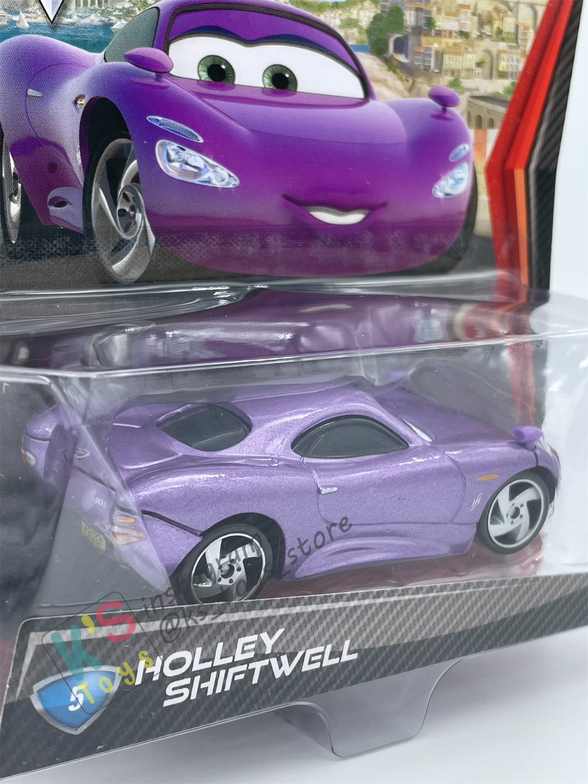 DISNEY PIXAR CARS BY MATTEL, "HOLLEY SHIFTWELL" CARS 2 - BNIP