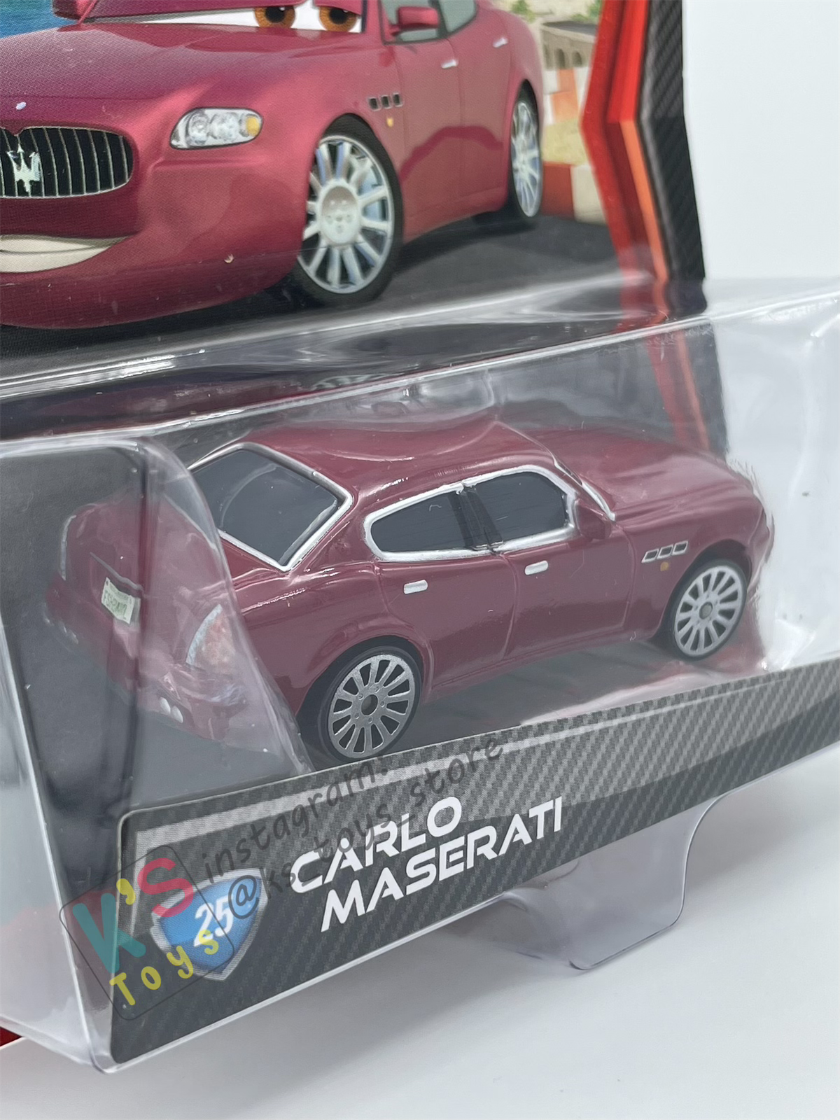 DISNEY PIXAR CARS BY MATTEL, CARLO MASERATI - CARS 2 - BNIP
