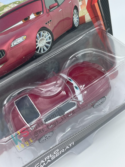 DISNEY PIXAR CARS BY MATTEL, CARLO MASERATI - CARS 2 - BNIP