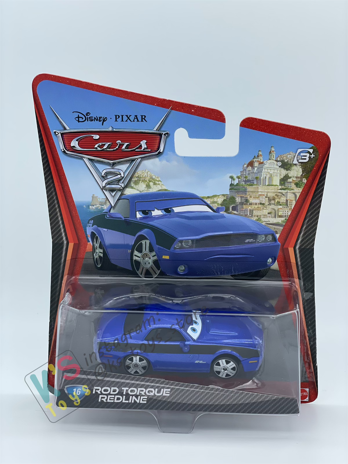 DISNEY PIXAR CARS BY MATTEL, ROD TORQUE REDLINE - CARS 2 - BNIP