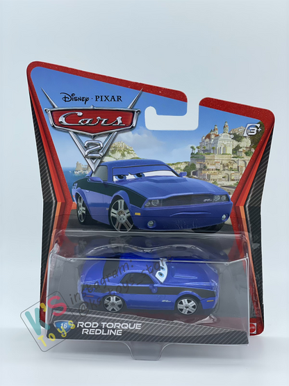 DISNEY PIXAR CARS BY MATTEL, ROD TORQUE REDLINE - CARS 2 - BNIP
