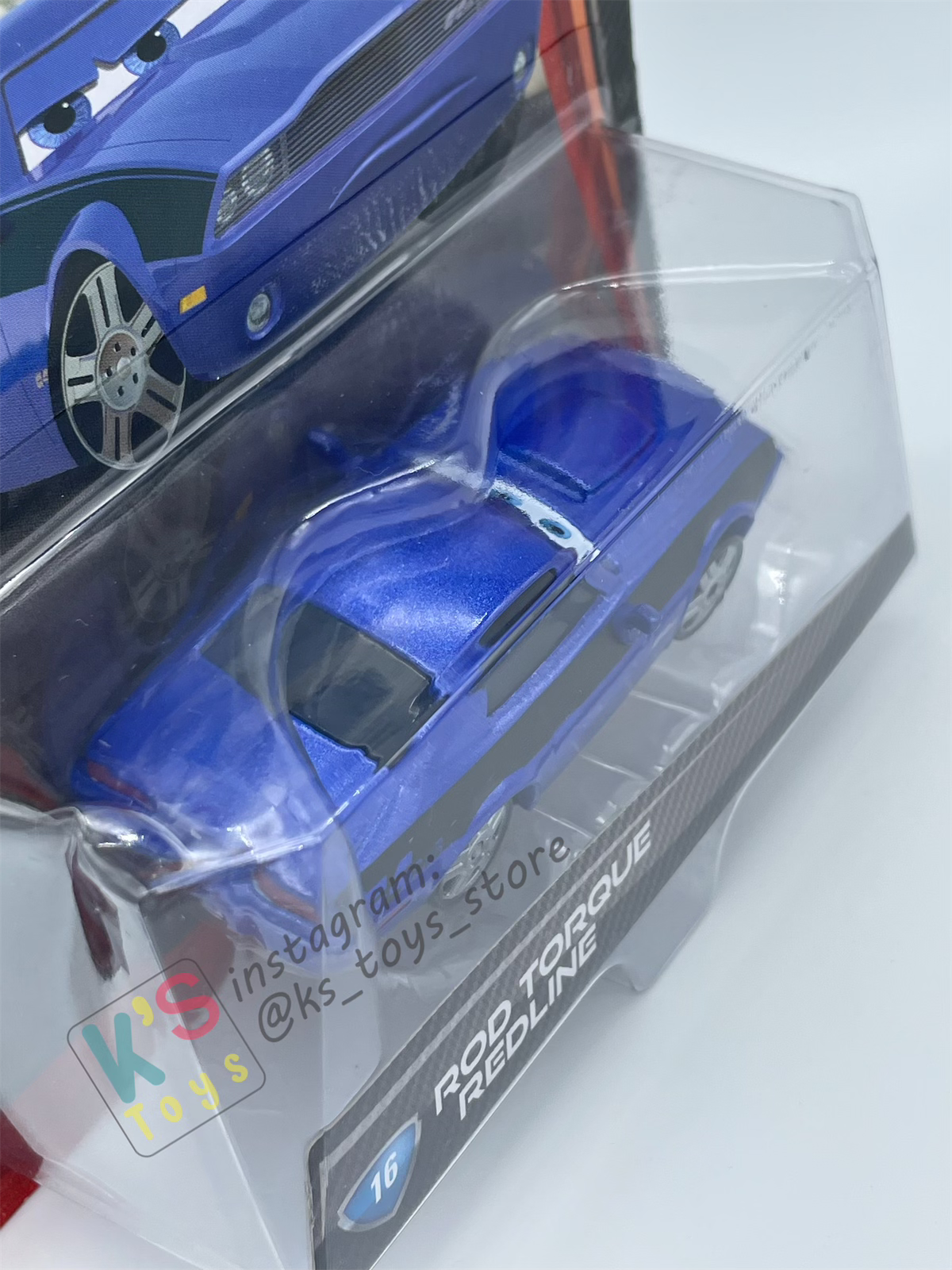 DISNEY PIXAR CARS BY MATTEL, ROD TORQUE REDLINE - CARS 2 - BNIP