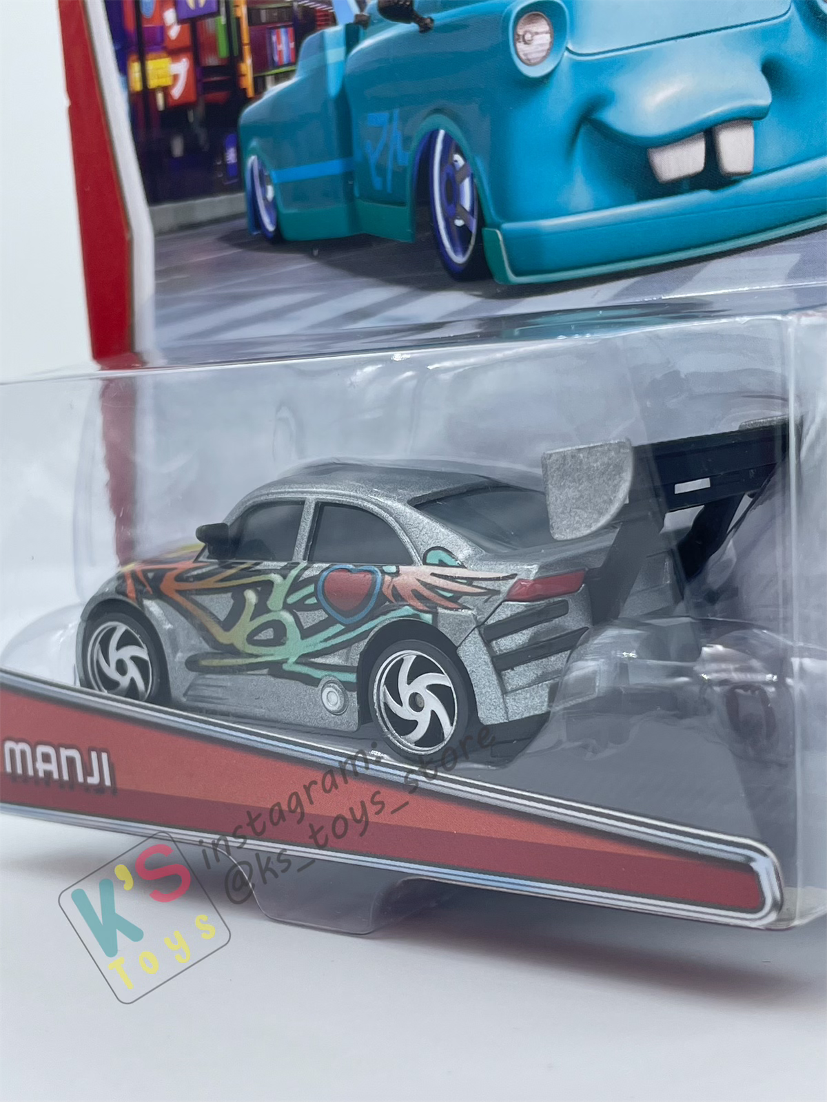 DISNEY PIXAR CARS BY MATTEL,  "MANJI" BROWN-EYED VARIANT - TOKYO MATER SERIES - BNIP