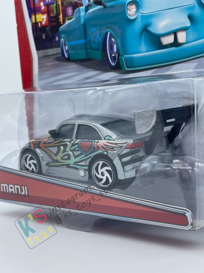 DISNEY PIXAR CARS BY MATTEL,  "MANJI" BROWN-EYED VARIANT - TOKYO MATER SERIES - BNIP
