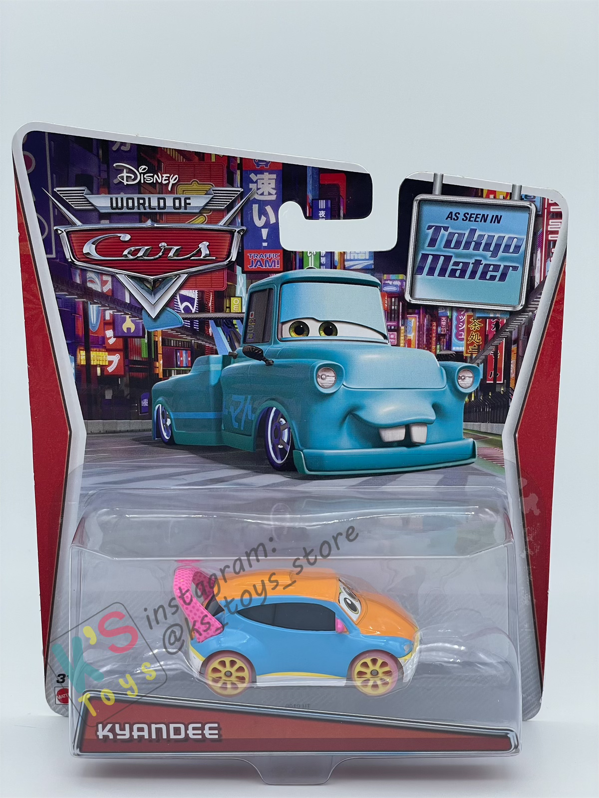 DISNEY PIXAR CARS BY MATTEL,  "KYANDEE" - TOKYO MATER SERIES - BNIP