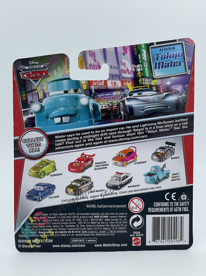 DISNEY PIXAR CARS BY MATTEL,  "KYANDEE" - TOKYO MATER SERIES - BNIP