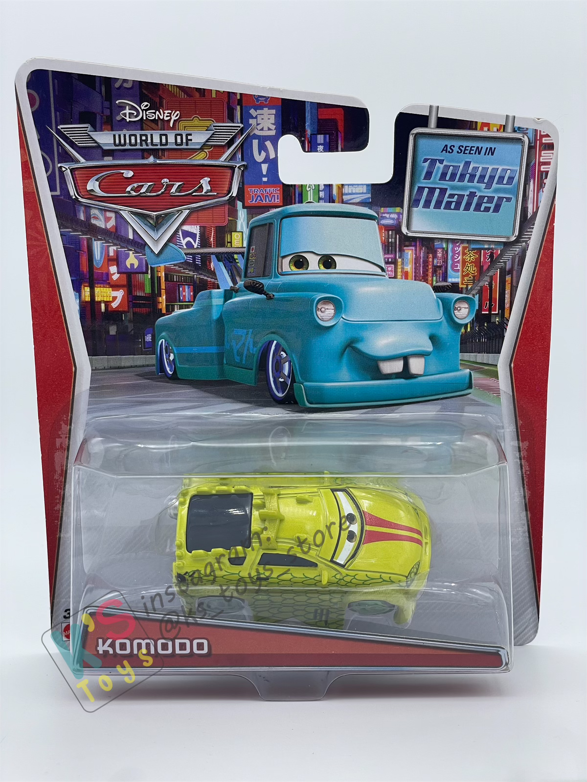 DISNEY PIXAR CARS BY MATTEL,  "KOMODO" - TOKYO MATER SERIES - BNIP