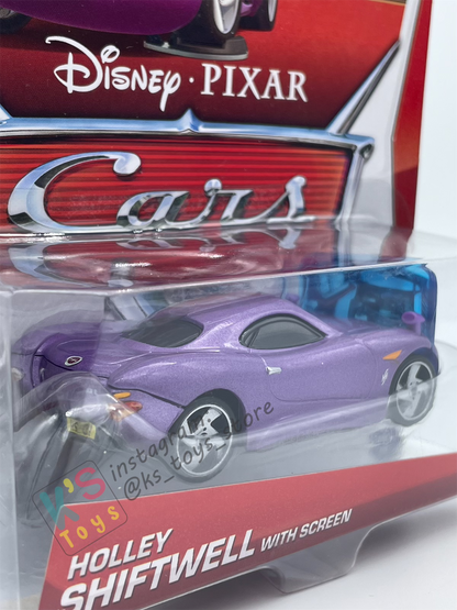 DISNEY PIXAR CARS BY MATTEL,  "HOLLEY SHIFTWELL WITH SCREEN" - PALACE CHAOS SERIES - BNIP