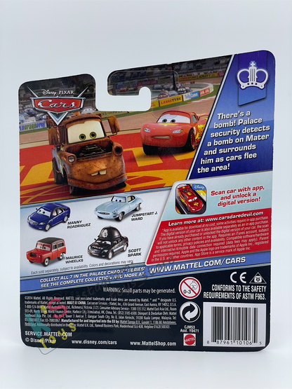 DISNEY PIXAR CARS BY MATTEL,  "GEARETT TAYLOR" - PALACE CHAOS SERIES - BNIP