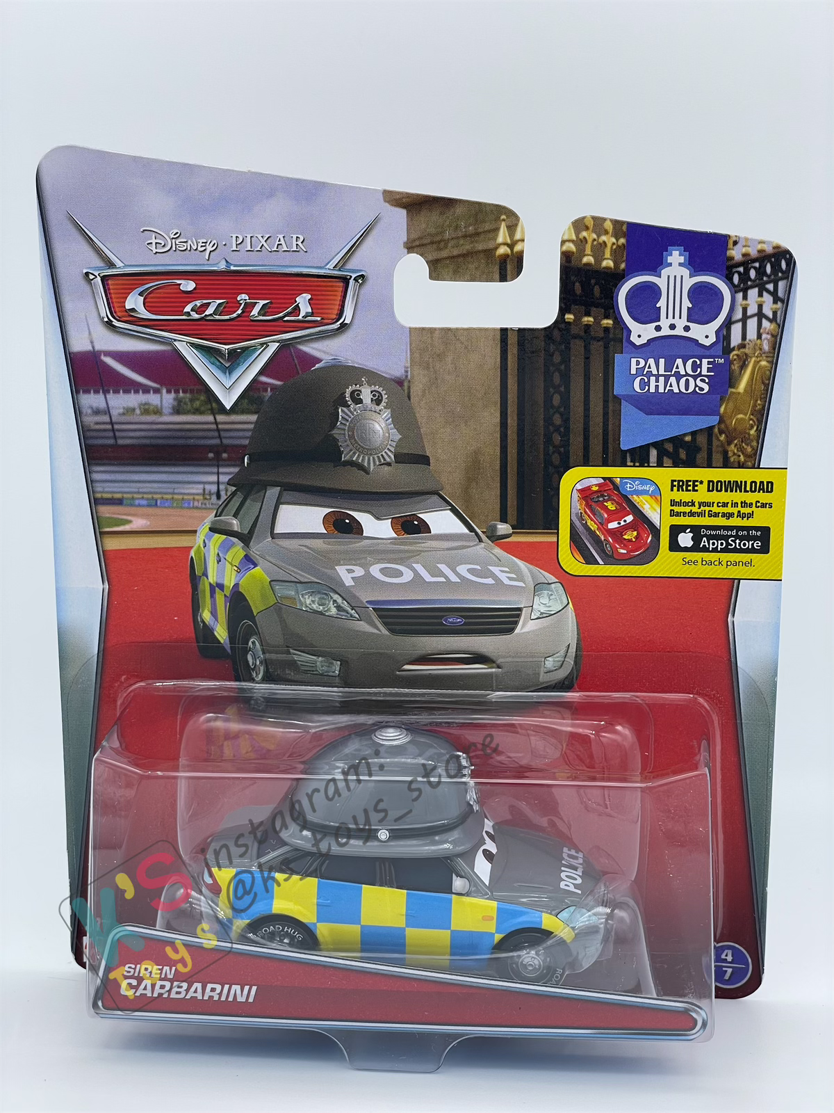 DISNEY PIXAR CARS BY MATTEL,  "SIREN CARBARINI" - PALACE CHAOS SERIES - BNIP