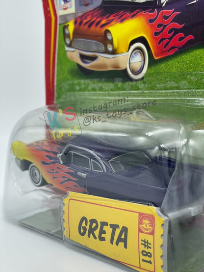 DISNEY PIXAR CARS BY MATTEL, "GRETA" - RACE ORAMA SERIES - BNIP