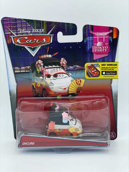 DISNEY PIXAR CARS 1:55 BY MATTEL, "OKUNI" - TOKYO PARTY SERIES - BNIP
