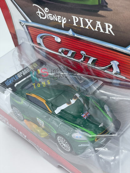 DISNEY PIXAR CARS 1:55 BY MATTEL, "NIGEL GEARSLEY WITH FLAMES" - ALLINOL BLOWOUT SERIES - BNIP