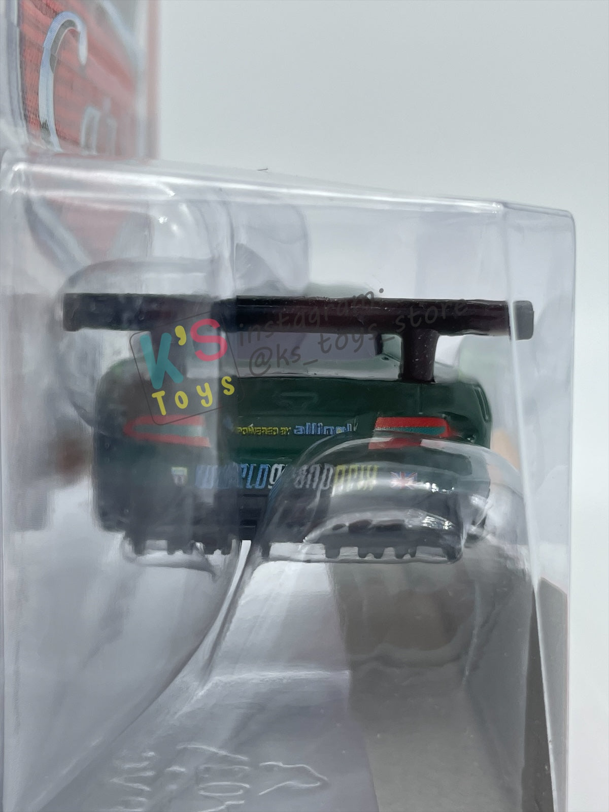 DISNEY PIXAR CARS 1:55 BY MATTEL, "NIGEL GEARSLEY WITH FLAMES" - ALLINOL BLOWOUT SERIES - BNIP