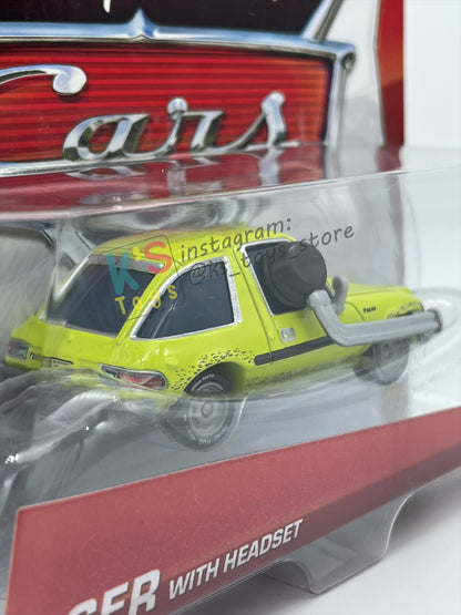 DISNEY PIXAR CARS 1:55 BY MATTEL, "ACER WITH HEADSET" - LEMONS SERIES - BNIP