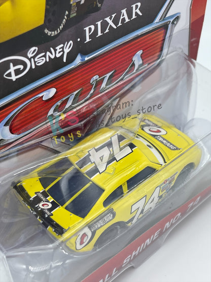 DISNEY PIXAR CARS 1:55 BY MATTEL, "SIDEWALL SHINE NO. 74" - PISTON CUP SERIES - BNIP