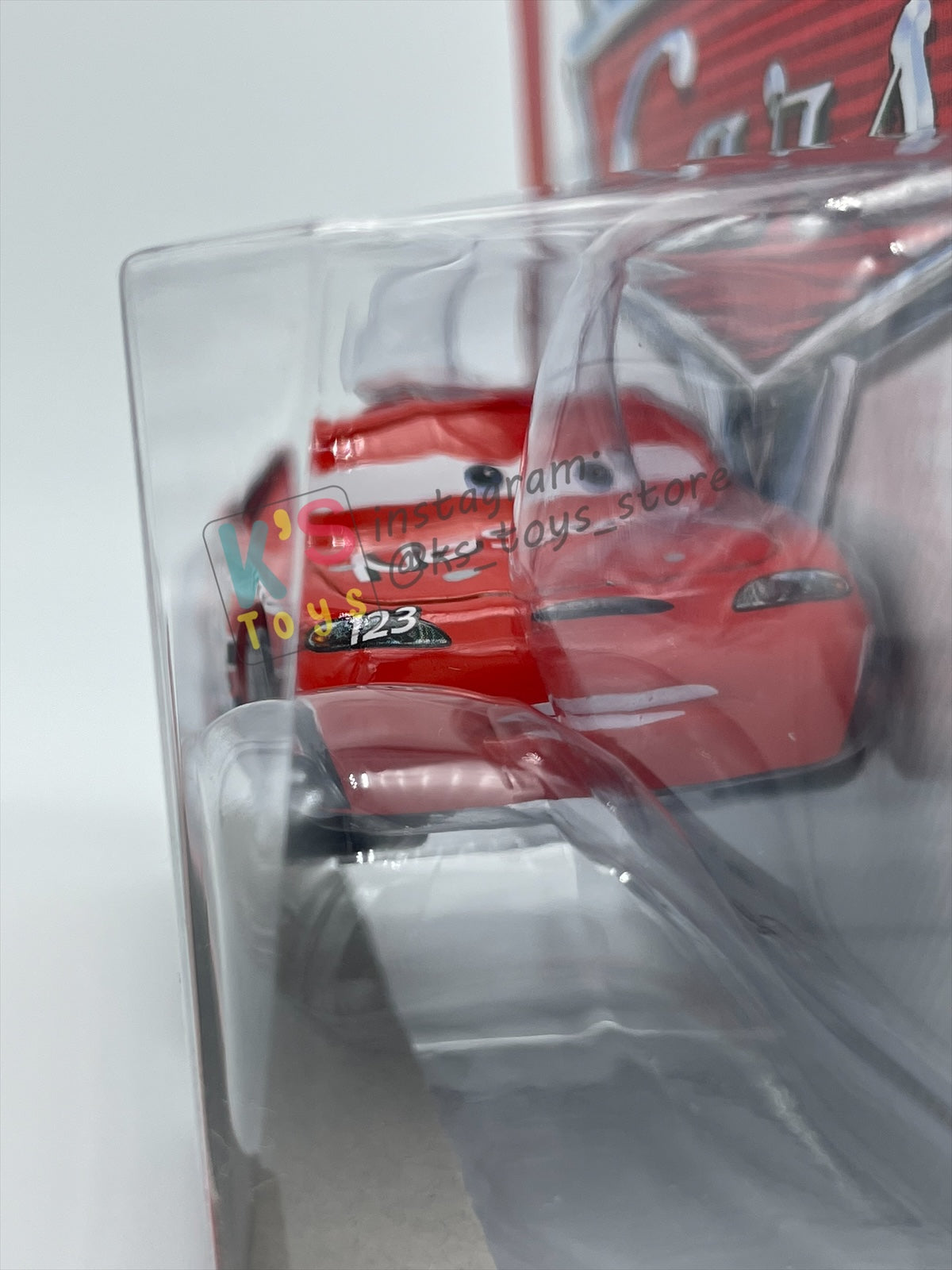 DISNEY PIXAR CARS 1:55 BY MATTEL, "NO STALL NO. 123" - PISTON CUP SERIES - BNIP