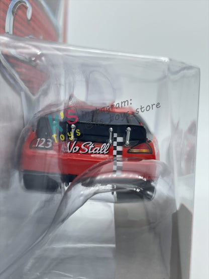 DISNEY PIXAR CARS 1:55 BY MATTEL, "NO STALL NO. 123" - PISTON CUP SERIES - BNIP