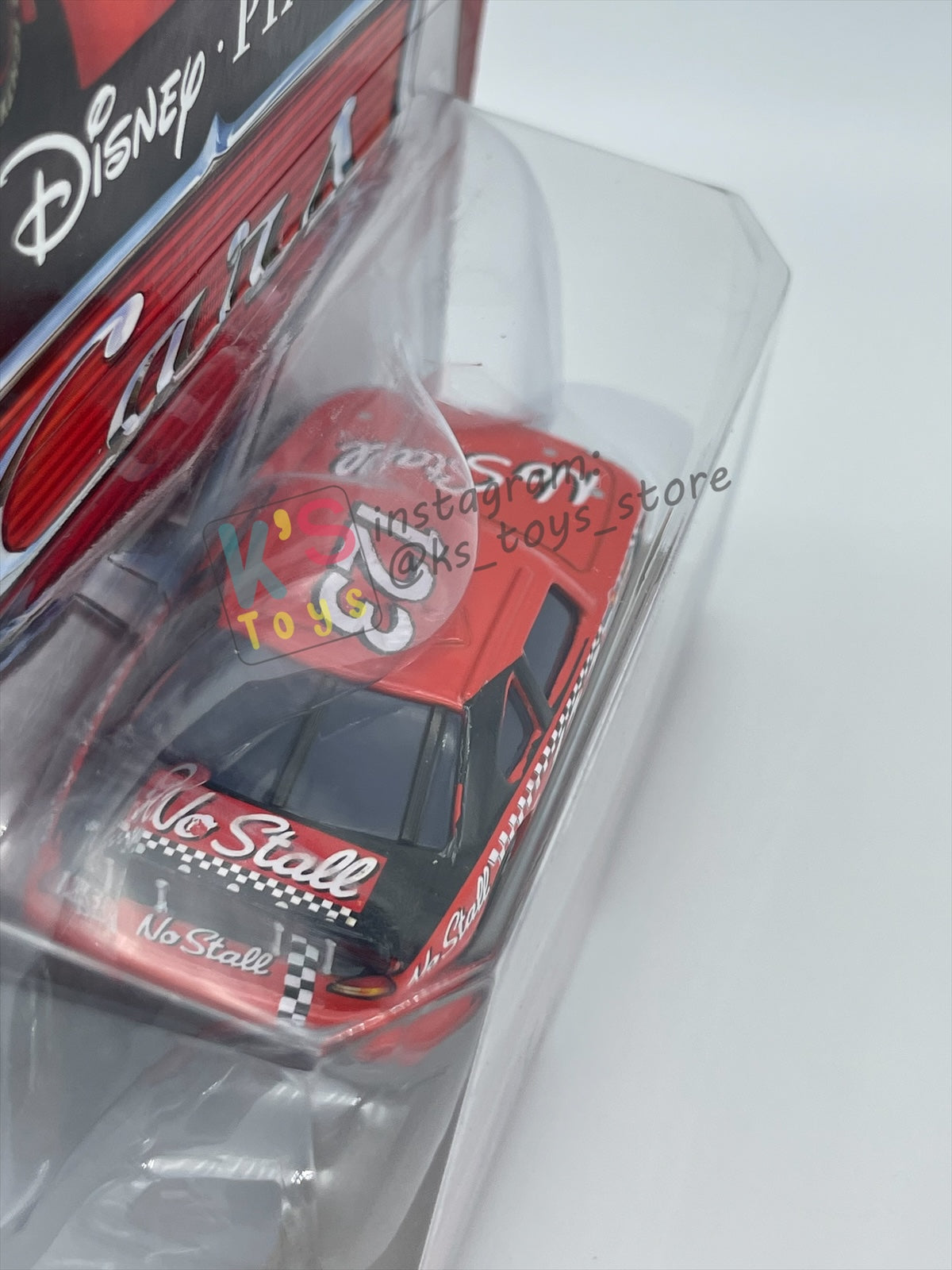 DISNEY PIXAR CARS 1:55 BY MATTEL, "NO STALL NO. 123" - PISTON CUP SERIES - BNIP