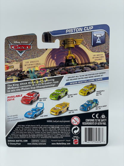 DISNEY PIXAR CARS 1:55 BY MATTEL, "NO STALL NO. 123" - PISTON CUP SERIES - BNIP