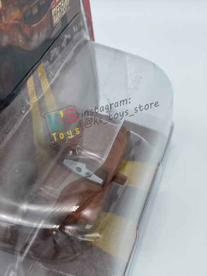 DISNEY PIXAR CARS 1:55 BY MATTEL, "FRED WITH BUMPER STICKERS" - THE WORLD OF CARS SERIES CHASE - BNIP