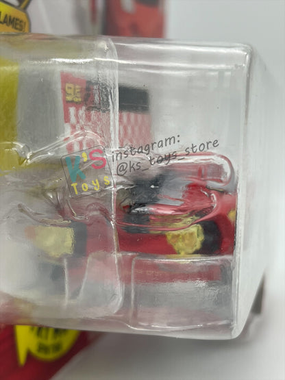 DISNEY PIXAR CARS BY MATTEL 1:55, "LIGHTNING MCQUEEN WITH BLAST WALL" ROCKET RACING SERIES - BNIP