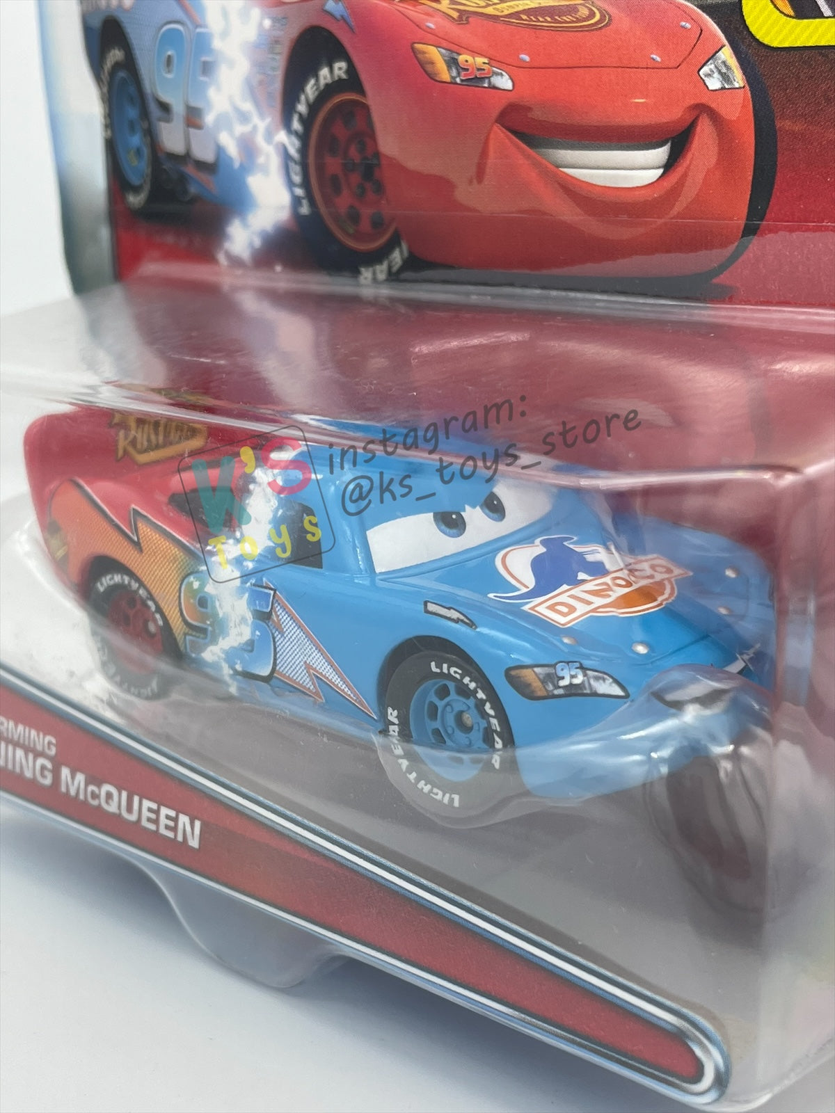 DISNEY PIXAR CARS BY MATTEL 1:55, "TRANSFORMING LIGHTNING MCQUEEN" DINOCO DAYDREAM SERIES - BNIP