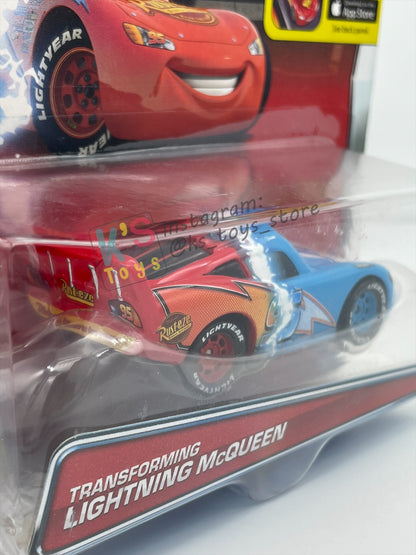 DISNEY PIXAR CARS BY MATTEL 1:55, "TRANSFORMING LIGHTNING MCQUEEN" DINOCO DAYDREAM SERIES - BNIP