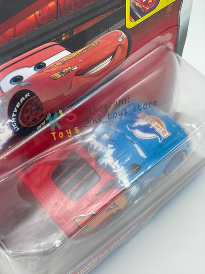 DISNEY PIXAR CARS BY MATTEL 1:55, "TRANSFORMING LIGHTNING MCQUEEN" DINOCO DAYDREAM SERIES - BNIP