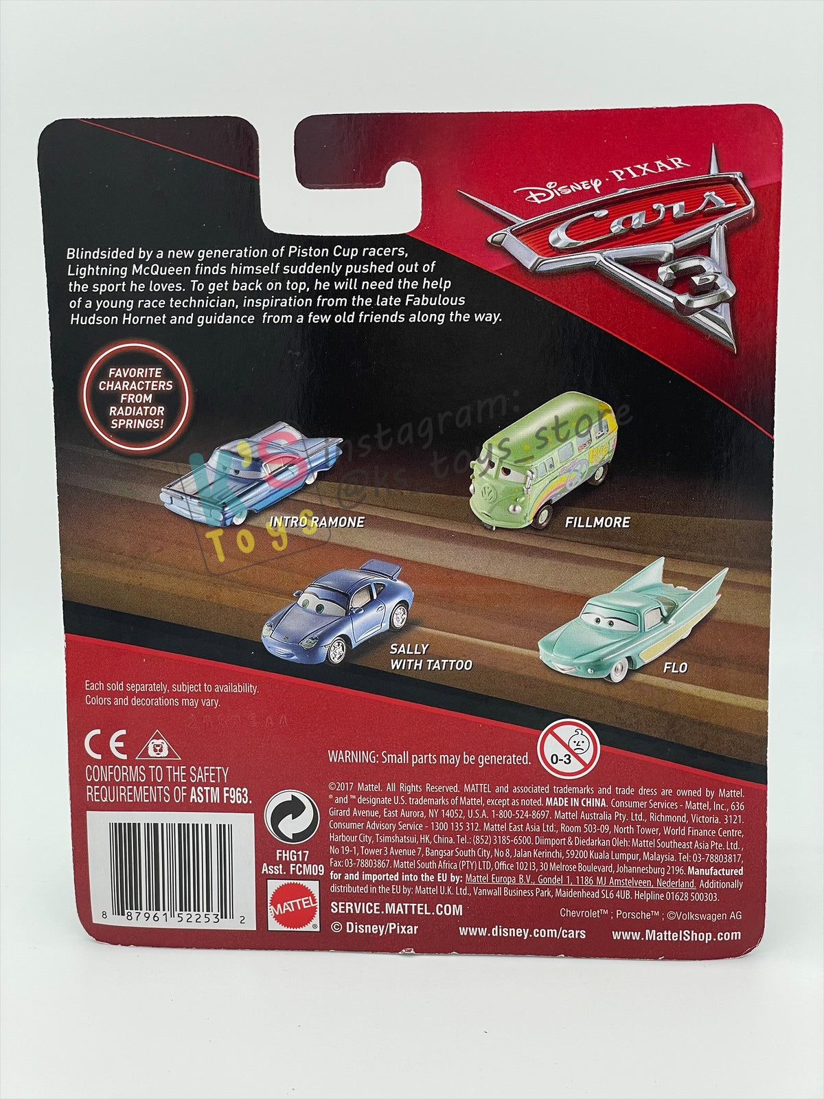 DISNEY PIXAR CARS BY MATTEL 1:55, "PRIMER LIGHTNING MCQUEEN (VARIANT)" CARS 3 RADIATOR SPRINGS CLASSIC - BNIP