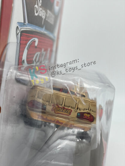 DISNEY PIXAR CARS BY MATTEL 1:55, "GOLDEN LIGHTNING MCQUEEN WITH METALLIC DECO / FINISH" - BNIP
