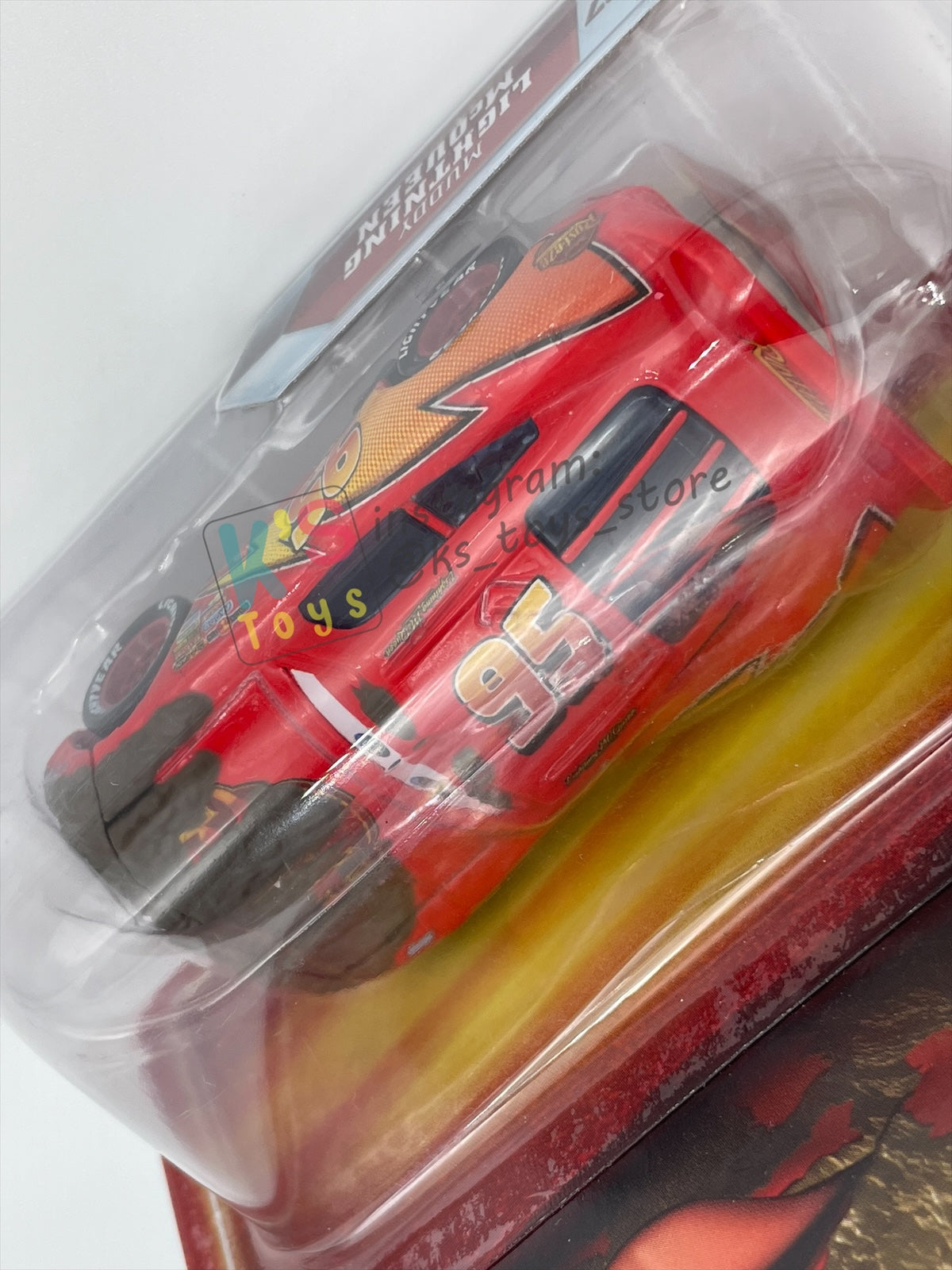 Rare Disney Pixar Cars by Mattel, Muddy Lightning McQueen - Final Lap Series - BNIP