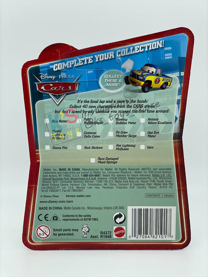 Rare Disney Pixar Cars by Mattel, Muddy Lightning McQueen - Final Lap Series - BNIP