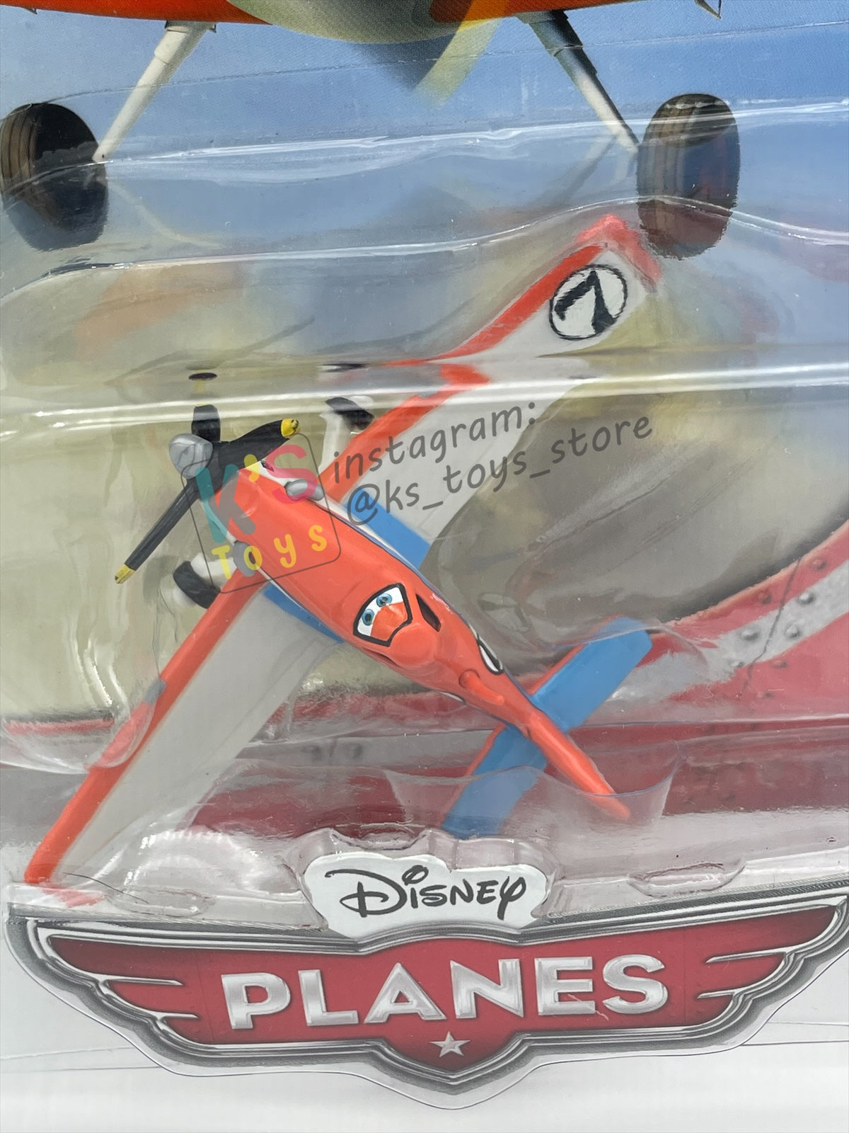 DISNEY PLANES BY MATTEL - RACING DUSTY CROPHOPPER - FROM ABOVE THE WORLD OF CARS - BNIP