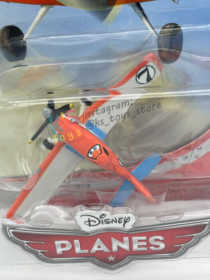 DISNEY PLANES BY MATTEL - RACING DUSTY CROPHOPPER - FROM ABOVE THE WORLD OF CARS - BNIP