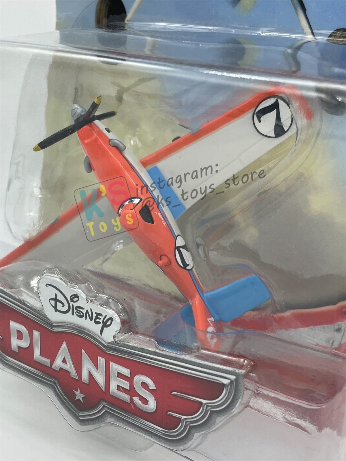 DISNEY PLANES BY MATTEL - RACING DUSTY CROPHOPPER - FROM ABOVE THE WORLD OF CARS - BNIP
