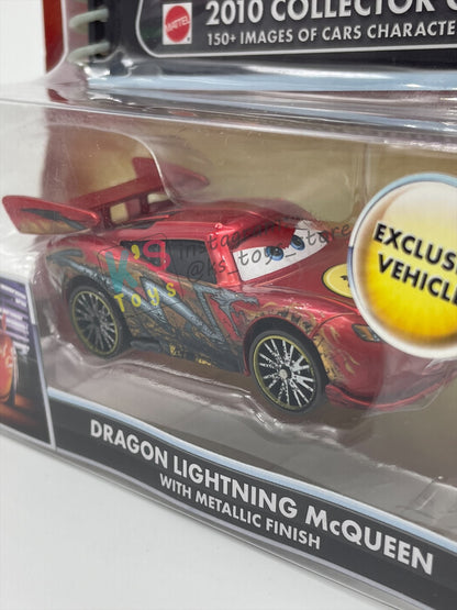 DISNEY PIXAR CARS "DRAGON LIGHTNING MCQUEEN with METALLIC FINISH" TOKYO MATER SERIES - Cars Toon - CARD IN NOT MINT CONDITION - BNIP
