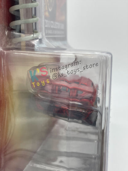 DISNEY PIXAR CARS "DRAGON LIGHTNING MCQUEEN with METALLIC FINISH" TOKYO MATER SERIES - Cars Toon - CARD IN NOT MINT CONDITION - BNIP