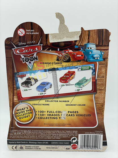 DISNEY PIXAR CARS "DRAGON LIGHTNING MCQUEEN with METALLIC FINISH" TOKYO MATER SERIES - Cars Toon - CARD IN NOT MINT CONDITION - BNIP