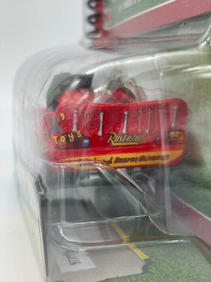 DISNEY PIXAR CARS BY MATTEL 1:55, "NIGHT VISION LIGHTNING MCQUEEN" INCLUDED 2009 COLLECTOR GUIDE - BNIP