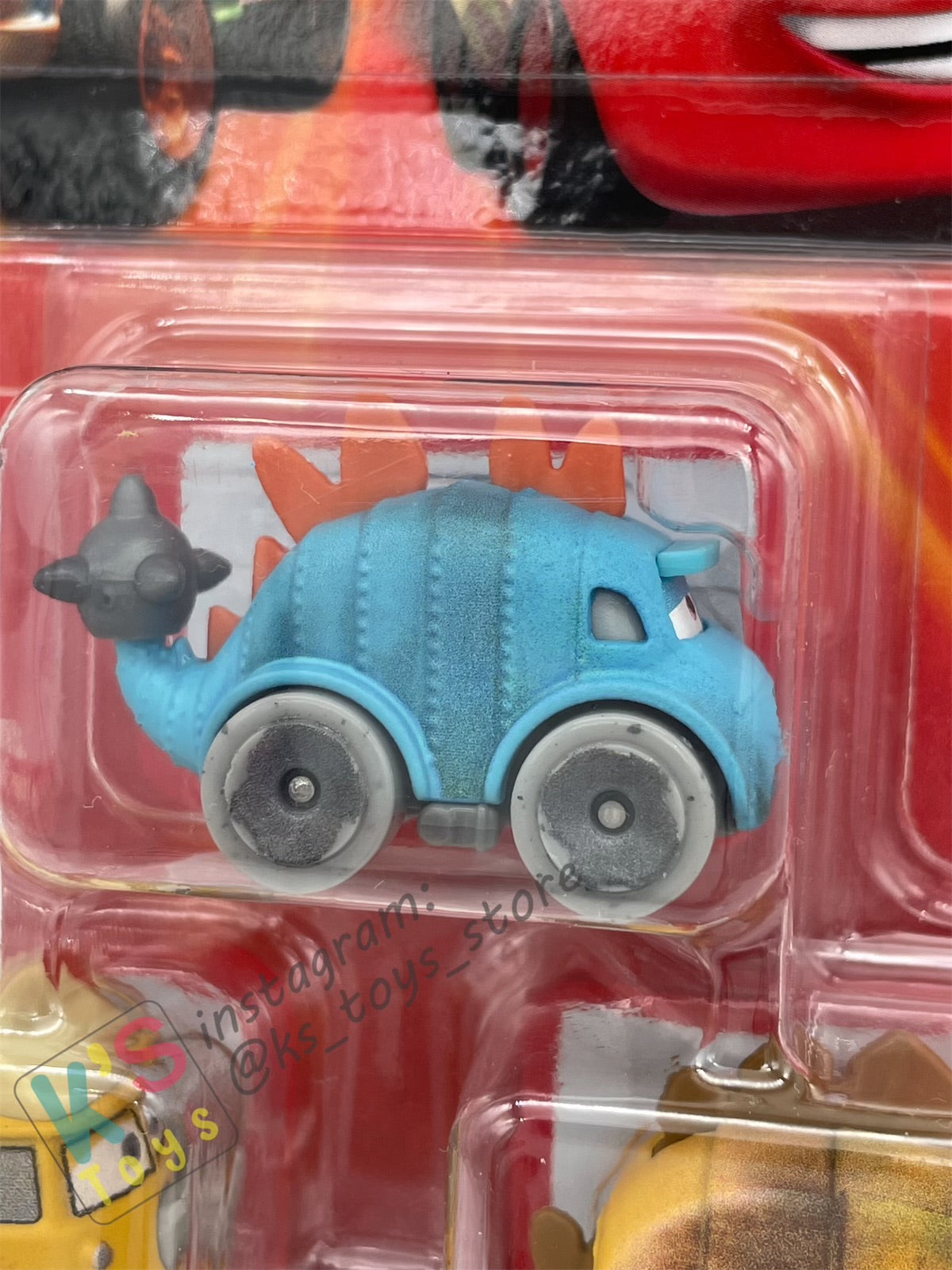 MINI RACERS DISNEY PIXAR CARS 3-PACK QUADRATORQUOSAUR, WESTFALANAPUS, AND CLANKYLOSAURUS - BNIP