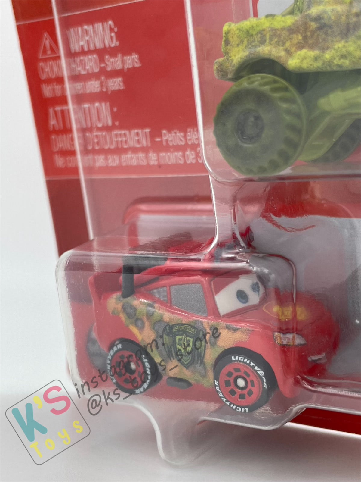 MINI RACERS DISNEY PIXAR CARS 3-PACK MOSS IVY, CRYPTID LIGHTNING MCQUEEN, AND MARGARET - BNIP