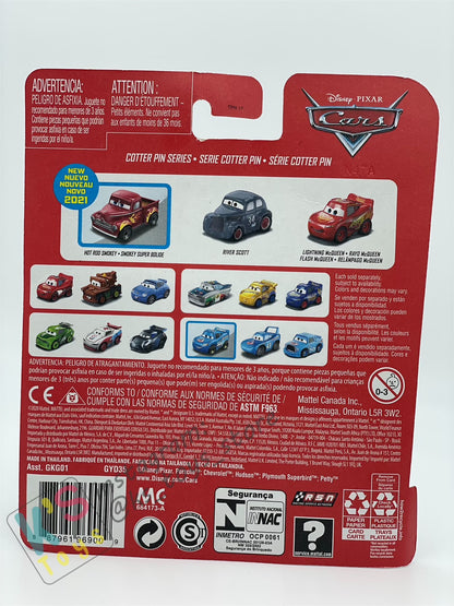 MINI RACERS DISNEY PIXAR CARS 3-PACK HOT ROD SMOKEY, RIVER SCOTT AND LMQ - BNIP