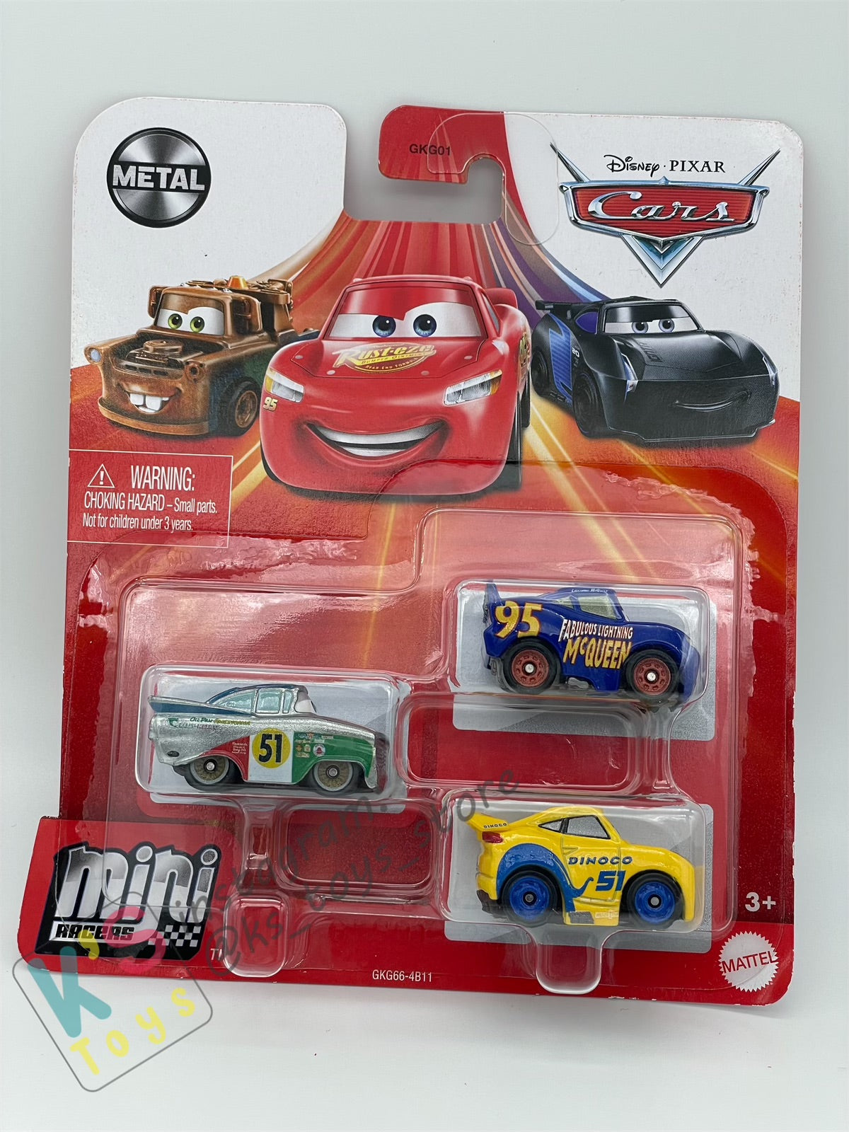 MINI RACERS DISNEY PIXAR CARS 3-PACK SALUDOS RAMONE, DINOCO CRUZ RAMIREZ, AND FABULOUS LIGHTNING MCQUEEN - BNIP