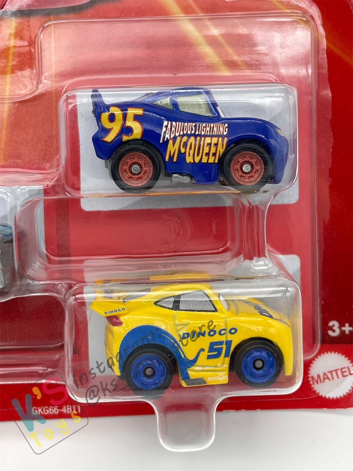 MINI RACERS DISNEY PIXAR CARS 3-PACK SALUDOS RAMONE, DINOCO CRUZ RAMIREZ, AND FABULOUS LIGHTNING MCQUEEN - BNIP