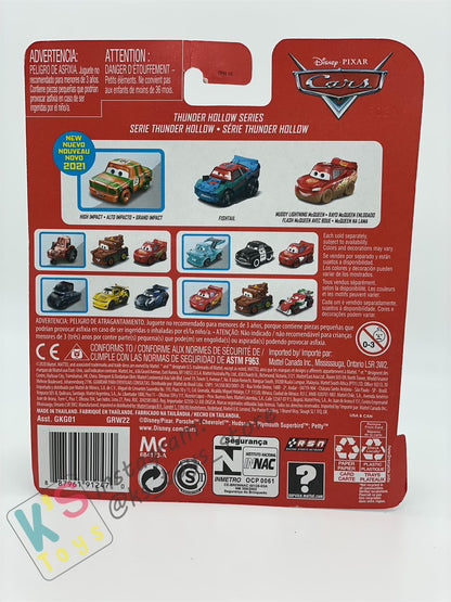 MINI RACERS DISNEY PIXAR CARS 3-PACK HIGH IMPACT, FISHTAIL, AND MUDDY LIGHTNING MCQUEEN - BNIP