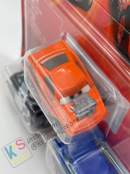 MINI RACERS DISNEY PIXAR CARS 3-PACK SNOT ROD, DJ AND SHERIFF - BNIP