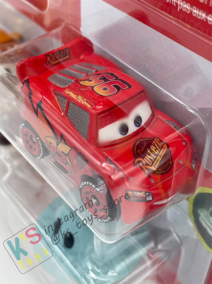 MINI RACERS DISNEY PIXAR CARS 3-PACK UFM MATER GLOW, MATOR AND LIGHTNING MCQUEEN - BNIP