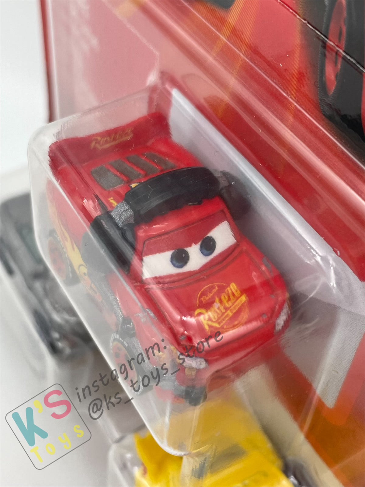 MINI RACERS DISNEY PIXAR CARS 3-PACK RUSTEZE CRUZ RAMIREZ, LIGHTNING MCQUEEN WITH HEADSET, AND STERLING - BNIP