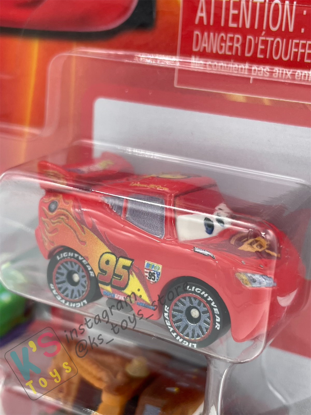 MINI RACERS DISNEY PIXAR CARS 3-PACK CARLA VELOSO, LIGHTNING MCQUEEN WITH RACING WHEELS AND MATER - BNIP